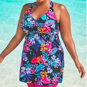 New Longer Length Braided Racer Back Swimsuits For All Tankini Top Plus size 18